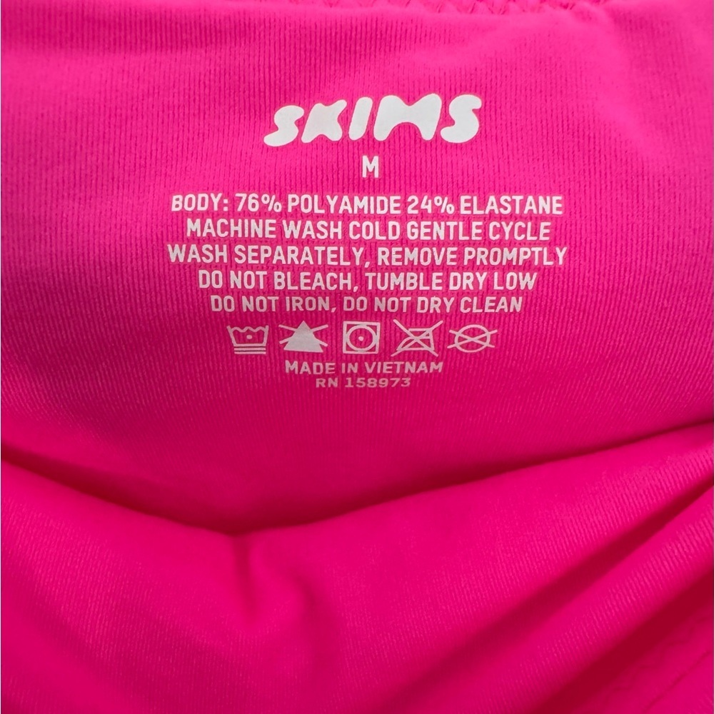 SKIMS Fits Everybody Tube Dress in Neon Pink - Picture 5 of 9